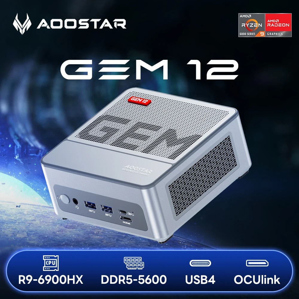 AOOSTAR GEM12 6900HX 7700XT