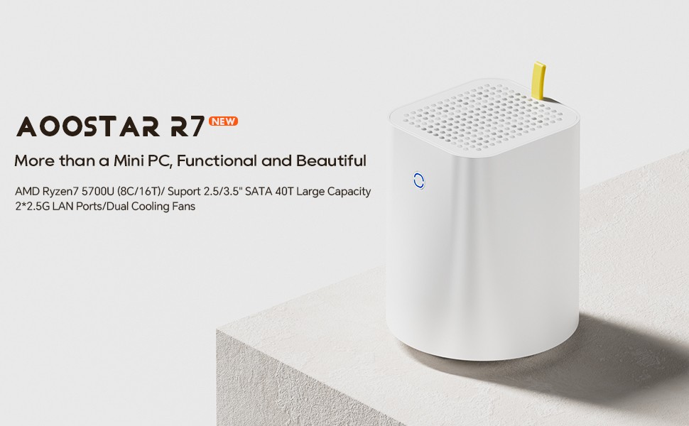 AOOSTAR R7 2 Bay 40T NAS Storage