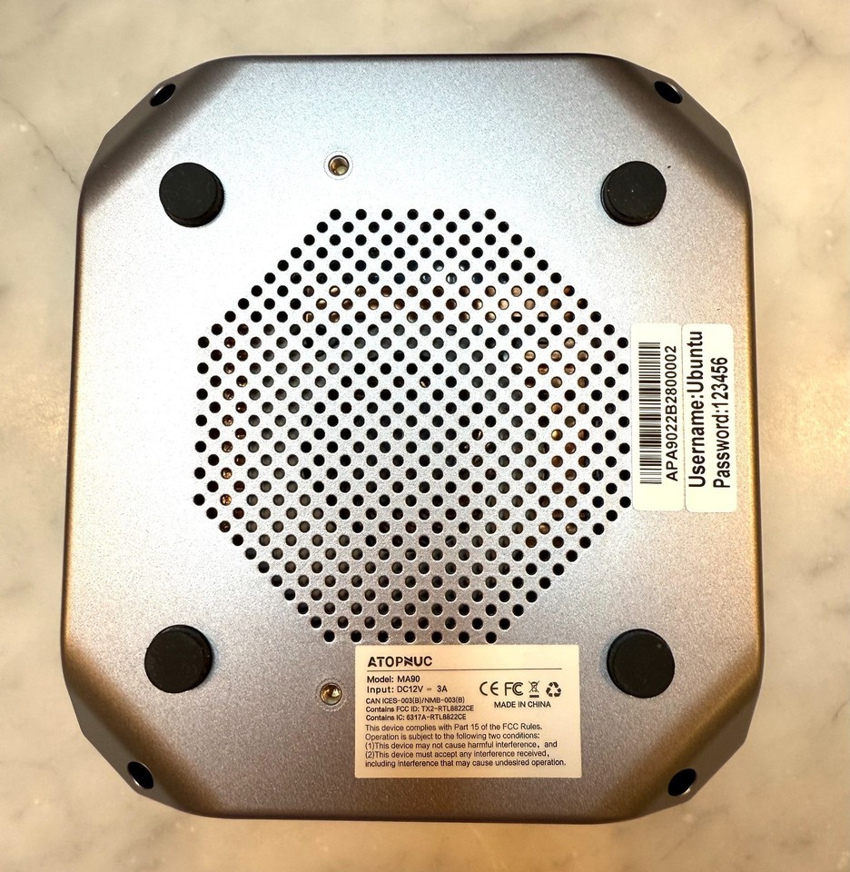 ATOPNUC MA90 Ubuntu