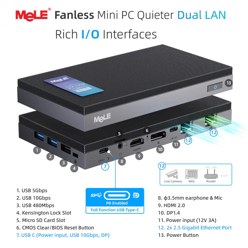 MeLE Quieter DL N100