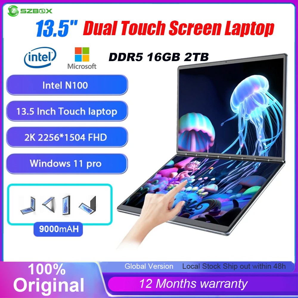 SZBOX DS135 Dual Screen laptop